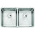 Abode Matrix R25 2 Bowel Undermount Sink - Stainless Steel - Unbeatable Bathrooms