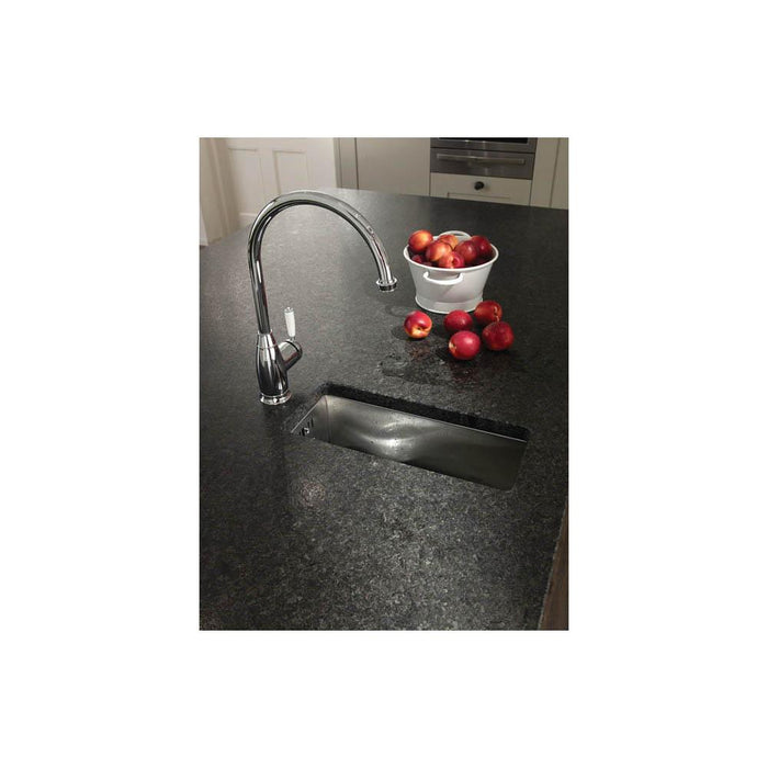 Abode Matrix R0 160mm Square 0.5B Undermount Sink - Stainless Steel - Unbeatable Bathrooms