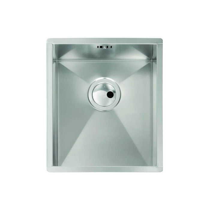 Abode Matrix R0 340mm Square 1 Bowel Undermount Sink - Stainless Steel - Unbeatable Bathrooms
