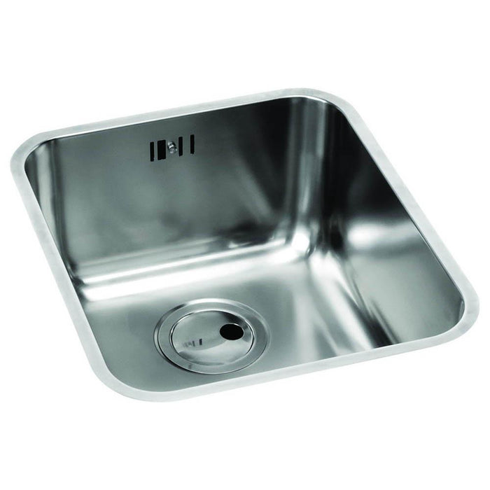 Abode Matrix R50 1 Bowel 340mm Undermount Sink - Stainless Steel - Unbeatable Bathrooms