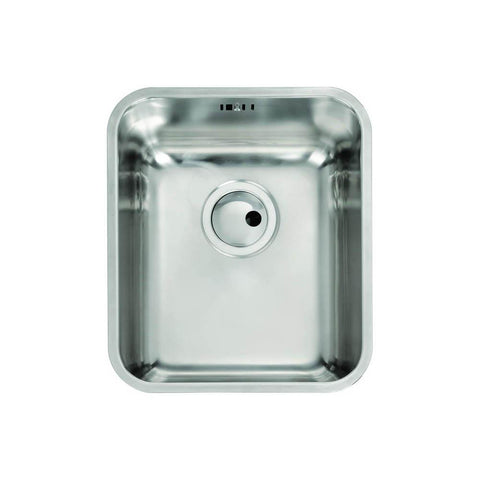 Abode Matrix R50 1 Bowel 340mm Undermount Sink - Stainless Steel - Unbeatable Bathrooms