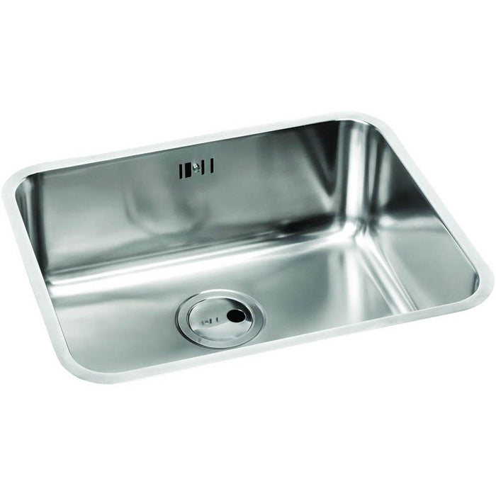 Abode Matrix R50 1 Bowel 500mm Undermount Sink - Stainless Steel - Unbeatable Bathrooms