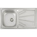 Abode Trydent 1 Bowel & Drainer Inset Sink - Stainless Steel - Unbeatable Bathrooms