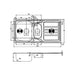 Abode Trydent 1.5 Bowel & Drainer Inset Sink - Stainless Steel - Unbeatable Bathrooms