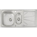 Abode Trydent 1.5 Bowel & Drainer Inset Sink - Stainless Steel - Unbeatable Bathrooms