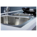 Abode Connekt Flushfit 1 Bowel & Drainer Inset Sink - Stainless Steel - Unbeatable Bathrooms