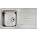 Abode Connekt Flushfit 1 Bowel & Drainer Inset Sink - Stainless Steel - Unbeatable Bathrooms