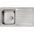 Abode Connekt Flushfit 1 Bowel & Drainer Inset Sink - Stainless Steel - Unbeatable Bathrooms