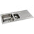Abode Connekt Flushfit 1.5 Bowel & Drainer Inset Sink - Stainless Steel - Unbeatable Bathrooms