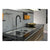 Abode Connekt Flushfit 1.5 Bowel & Drainer Inset Sink - Stainless Steel - Unbeatable Bathrooms