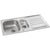 Abode Mikro 1.5 Bowel & Drainer Inset Sink (Boxed inc. wastes) - Stainless Steel - Unbeatable Bathrooms