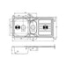 Abode Mikro 1.5 Bowel & Drainer Inset Sink (Boxed inc. wastes) - Stainless Steel - Unbeatable Bathrooms