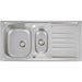 Abode Mikro 1.5 Bowel & Drainer Inset Sink (Boxed inc. wastes) - Stainless Steel - Unbeatable Bathrooms
