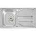 Abode Mikro 1 Bowel & Drainer Inset Sink (Boxed inc. waste) - Stainless Steel - Unbeatable Bathrooms