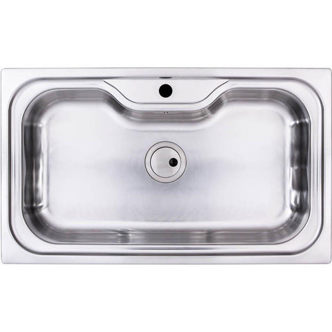 Abode Matrix R50 XL 1 Bowel Undermount/Inset Sink - Stainless Steel - Unbeatable Bathrooms