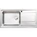 Abode Ixis 1 Bowel & Drainer Inset Sink - Stainless Steel - Unbeatable Bathrooms