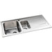 Abode Ixis 1.5 Bowel & Drainer Inset Sink - Stainless Steel - Unbeatable Bathrooms