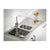 Abode Ixis 1.5 Bowel & Drainer Inset Sink - Stainless Steel - Unbeatable Bathrooms