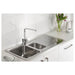 Abode Ixis 1.5 Bowel & Drainer Inset Sink - Stainless Steel - Unbeatable Bathrooms
