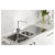 Abode Ixis 1.5 Bowel & Drainer Inset Sink - Stainless Steel - Unbeatable Bathrooms