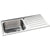 Abode Neron 1 Bowel & Drainer Inset Sink - Stainless Steel - Unbeatable Bathrooms