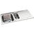 Abode Neron 1.5 Bowel & Drainer Inset Sink - Stainless Steel - Unbeatable Bathrooms