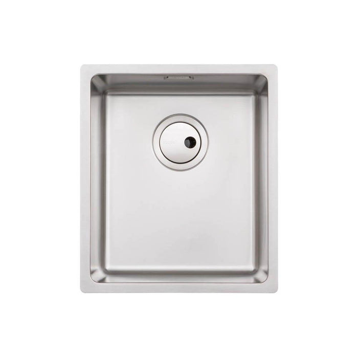 Abode Matrix R15 1 Bowel 340mm Undermount/Inset Sink - Stainless Steel - Unbeatable Bathrooms