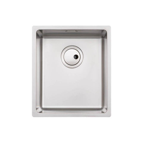 Abode Matrix R15 1 Bowel 340mm Undermount/Inset Sink - Stainless Steel - Unbeatable Bathrooms