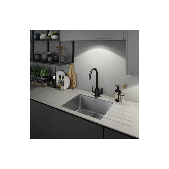 Abode Matrix R15 1 Bowel 500mm Undermount/Inset Sink - Stainless Steel - Unbeatable Bathrooms
