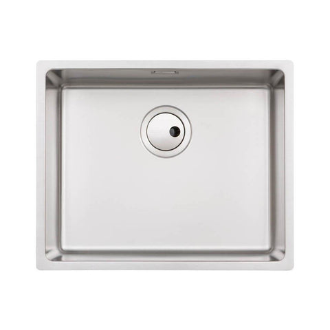 Abode Matrix R15 1 Bowel 500mm Undermount/Inset Sink - Stainless Steel - Unbeatable Bathrooms