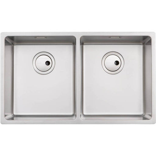 Abode Matrix R15 2 Bowel 700mm Undermount/Inset Sink - Stainless Steel - Unbeatable Bathrooms