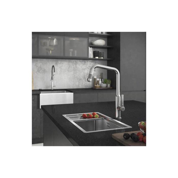 Abode Studio 1 Bowel Undermount Sink - Stainless Steel - Unbeatable Bathrooms