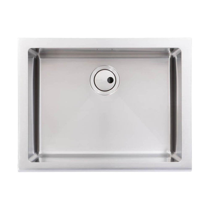 Abode Belfast 1 Bowel Undermount Sink - Stainless Steel - Unbeatable Bathrooms