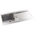 Abode Verve 1 Bowel & Drainer Inset Sink - Stainless Steel - Unbeatable Bathrooms