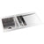 Abode Verve 1.5 Bowel & Drainer Inset Sink - Stainless Steel - Unbeatable Bathrooms