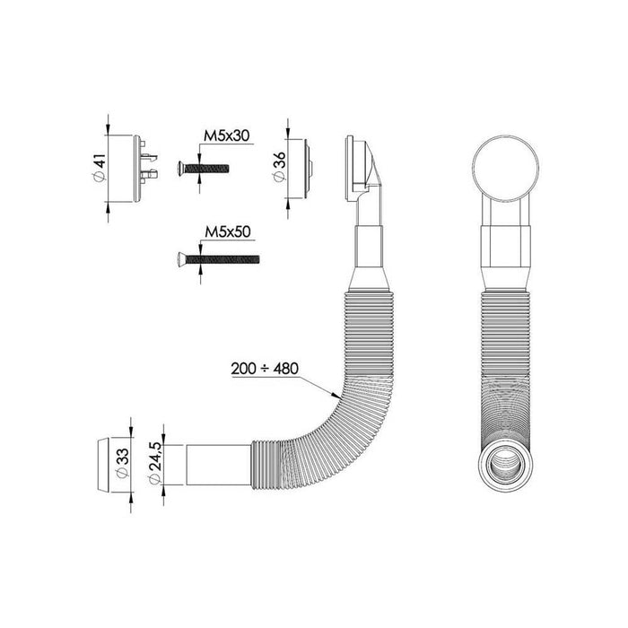 Abode Round Overflow Kit - Unbeatable Bathrooms