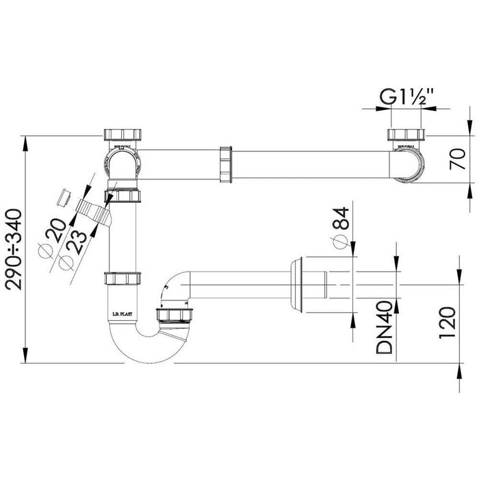 Abode Multi Bowl Pipework Kit - Unbeatable Bathrooms