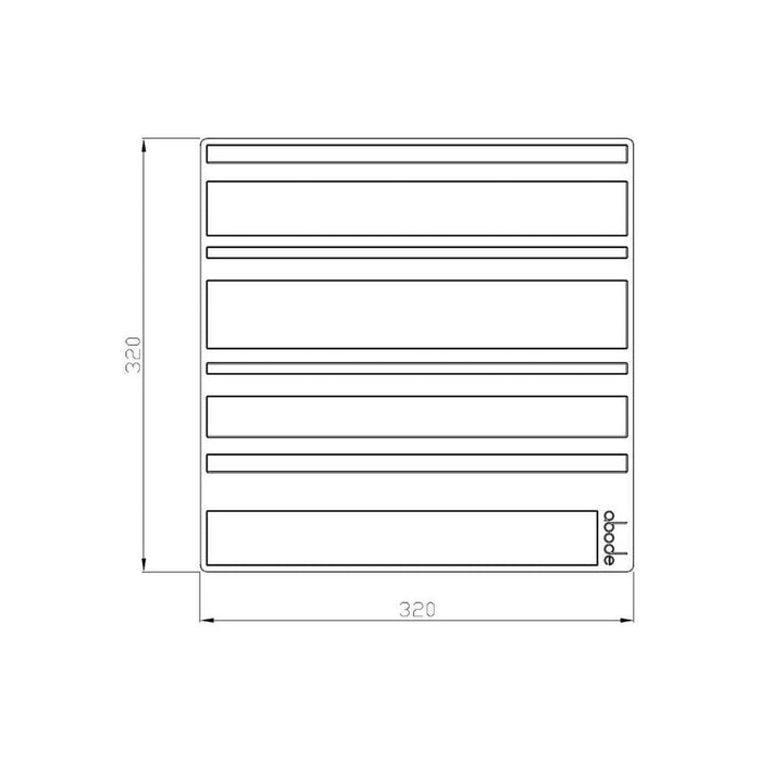 Abode Rubber Drainer Mat - Square - Unbeatable Bathrooms