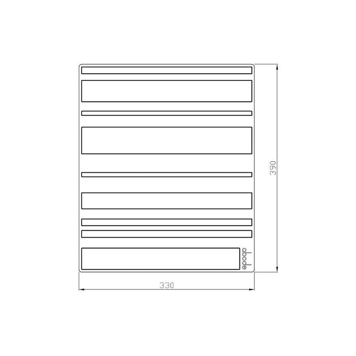 Abode Rubber Drainer Mat - Rectangular - Unbeatable Bathrooms