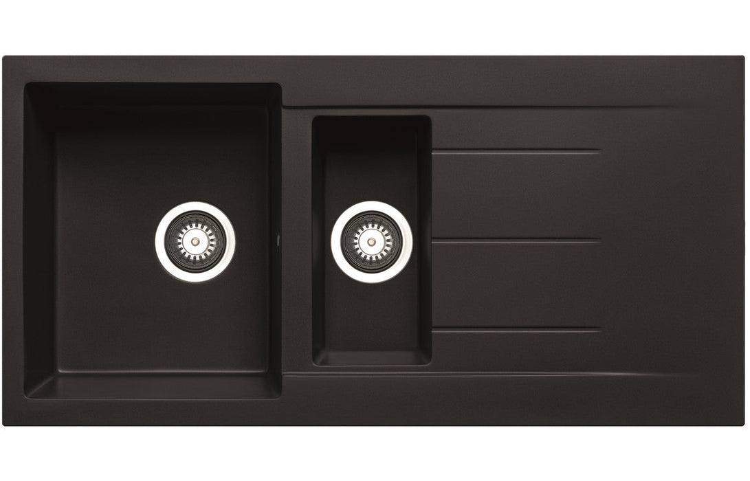 Prima+ 1.5B & Drainer Granite Composite Inset Sink - Unbeatable Bathrooms