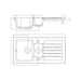 Prima 1.5B 1D Reversible Inset Ceramic Sink - White - Unbeatable Bathrooms