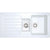 Prima 1.5B 1D Reversible Inset Ceramic Sink - White - Unbeatable Bathrooms