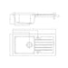 Prima 1B 1D White Reversible Inset Ceramic Sink - Unbeatable Bathrooms