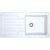 Prima 1B 1D White Reversible Inset Ceramic Sink - Unbeatable Bathrooms