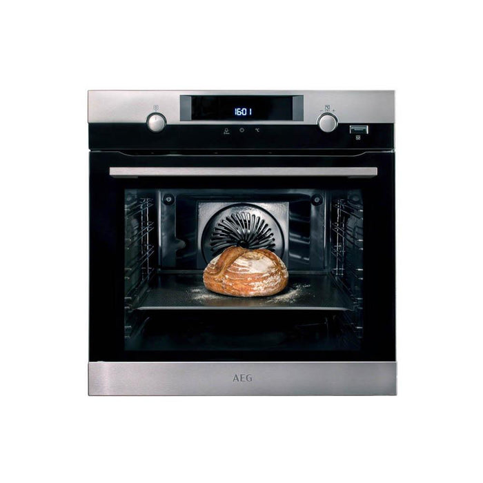 AEG BPK556220M Built In Single Pyrolytic Oven with SteamBake - Stainless Steel - Unbeatable Bathrooms