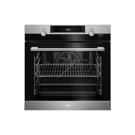 AEG BPK556220M Built In Single Pyrolytic Oven with SteamBake - Stainless Steel - Unbeatable Bathrooms