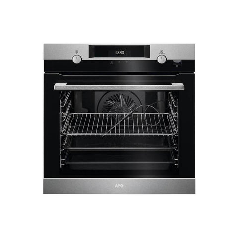 AEG BPK556220M Built In Single Pyrolytic Oven with SteamBake - Stainless Steel - Unbeatable Bathrooms