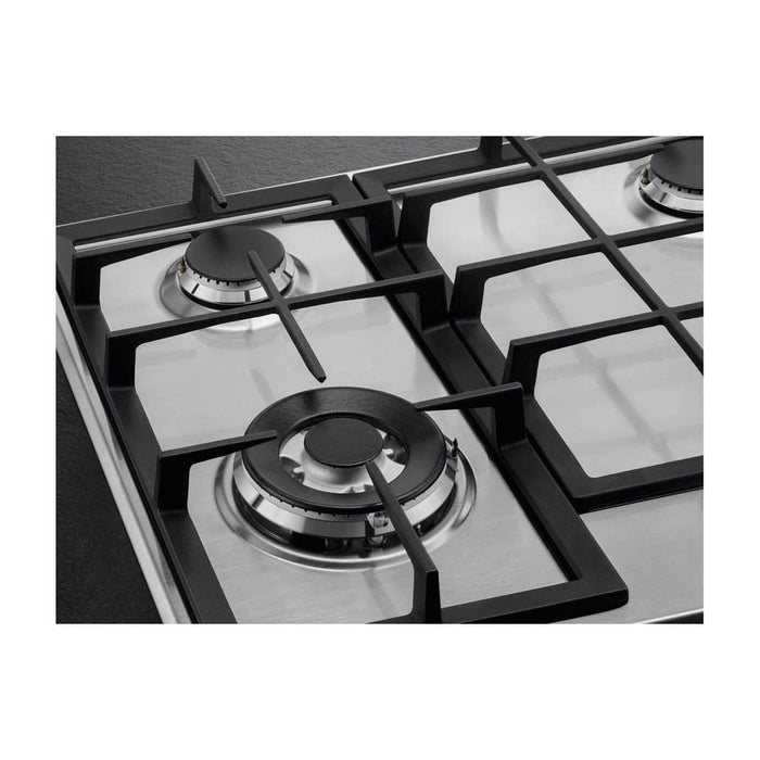 AEG HGB64420YM 60cm Gas Hob - Stainless Steel - Unbeatable Bathrooms