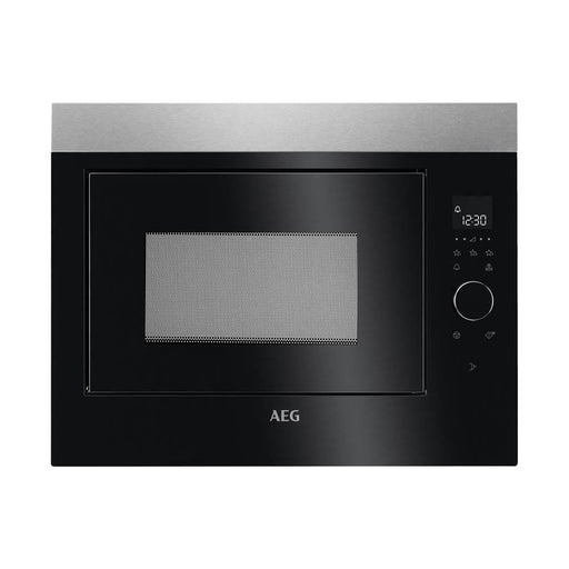 AEG MBE2658SEM Built In Microwave - Black & Stainless Steel - Unbeatable Bathrooms
