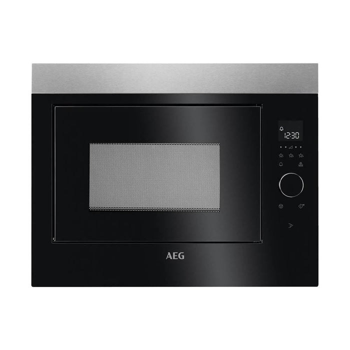 AEG MBE2658SEM Built In Microwave - Black & Stainless Steel - Unbeatable Bathrooms